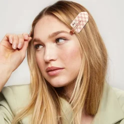 Outlet KITSCH XL Creaseless Clips - Terracotta Checker