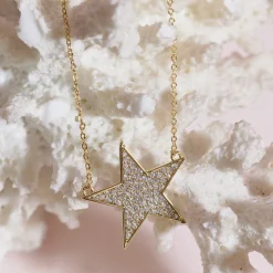 Clearance Melinda Maria You Are My Shining Star Pavè Necklace