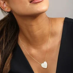 Clearance Melinda Maria You Have My Whole Heart Pavè Necklace