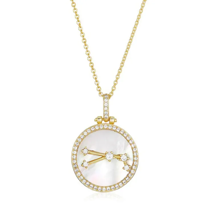 Fashion Melinda Maria Zodiac Constellation Necklace AriesTaurusGeminiCancerLeoVirgoLibraScorpioSagittariusCapricornAquariusPisces