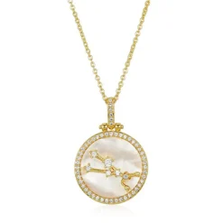 Fashion Melinda Maria Zodiac Constellation Necklace AriesTaurusGeminiCancerLeoVirgoLibraScorpioSagittariusCapricornAquariusPisces