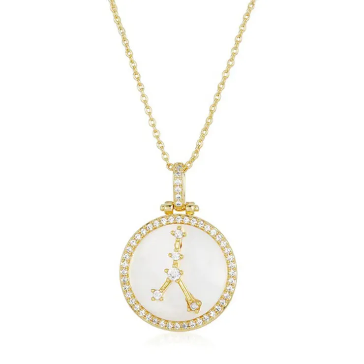 Fashion Melinda Maria Zodiac Constellation Necklace AriesTaurusGeminiCancerLeoVirgoLibraScorpioSagittariusCapricornAquariusPisces